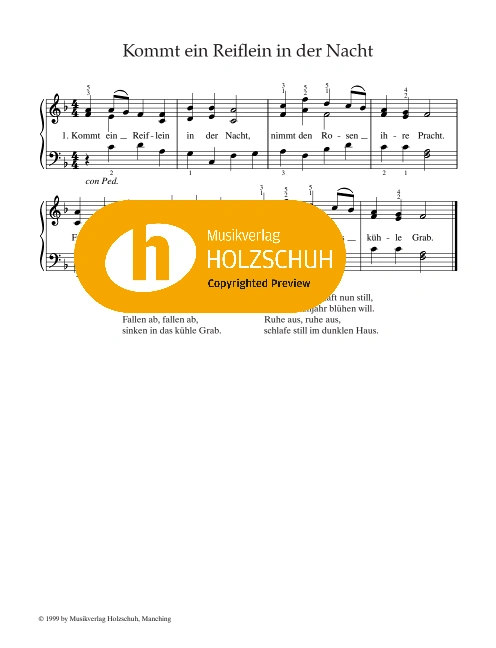 Kommt ein Reiflein in der Nacht